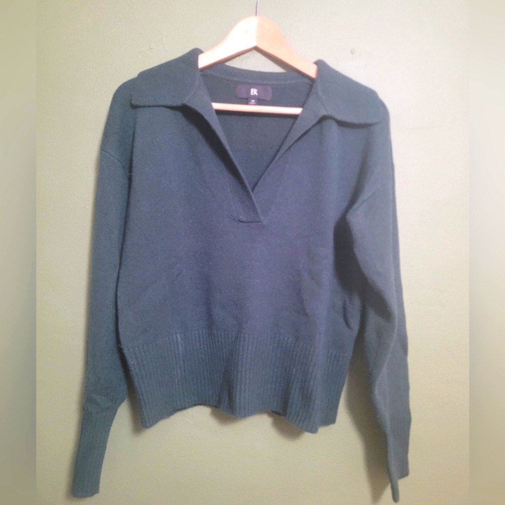 Banana Republic 100% Cashmere Polo Collar Sweater – Women’s M